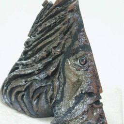 Raku Ceramic Figurine Sculpture Stoneware Handmade Greek New Original Unique - thumbnail 4