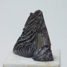 Raku Ceramic Figurine Sculpture Stoneware Handmade Greek New Original Unique - thumbnail 2