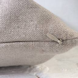 Linen Pillow Sham in Heavy & Medium Weight Linen - Cover Any Custom Size Queen King Standard Lumbar - thumbnail 3
