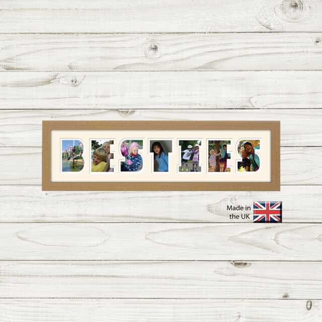 Besties Photo Frame Word Name Special Gift Father's Day 87-Dd By Photos in A Word - image 1