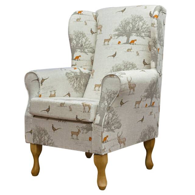 Tatton Nature Handmade Wingback Armchair - Fireside Accent Upholstered Chair British Bespoke Made - image 1
