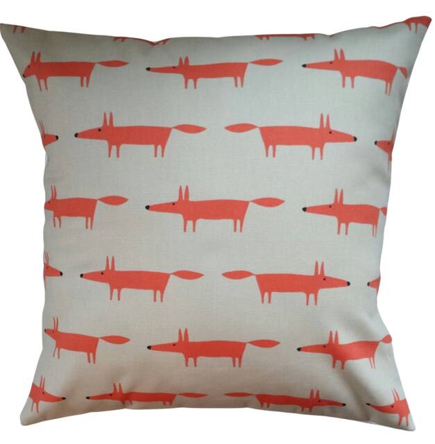 "Cushion Cover in Scion Mini Mr Fox Ginger 14"" 16"" 18"" 20" - image 1