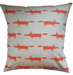 "Cushion Cover in Scion Mini Mr Fox Ginger 14"" 16"" 18"" 20" - thumbnail 1