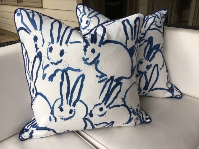 "Groundworks For Lee Jofa -Hunt Slonem ""Bunny Hutch" - image 1