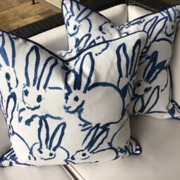 "Groundworks For Lee Jofa -Hunt Slonem ""Bunny Hutch" - thumbnail 2
