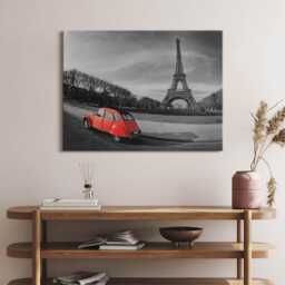Color Contrast Canvas, Wall Art Picture, Gray Decoration, Architecture Canvas - thumbnail 3