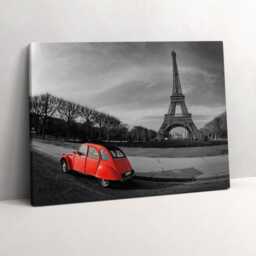Color Contrast Canvas, Wall Art Picture, Gray Decoration, Architecture Canvas - thumbnail 1