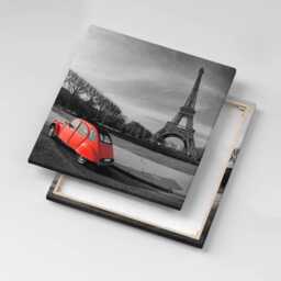 Color Contrast Canvas, Wall Art Picture, Gray Decoration, Architecture Canvas - thumbnail 2
