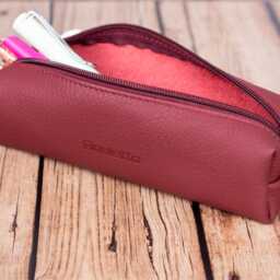 Pencil Leather Case, Custom Laser Engraved Pen Box - thumbnail 3