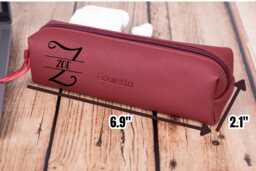 Pencil Leather Case, Custom Laser Engraved Pen Box