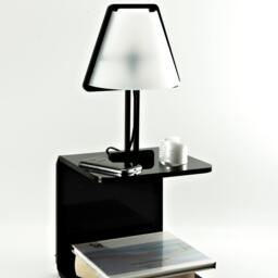 Bedside Shelf-Lamp // Sob Lampbed-Shelf Acrylic Lamp Handmade Minimalistic Home Furnitures Bedroom Accessories - thumbnail 3