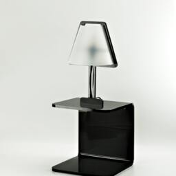 Bedside Shelf-Lamp // Sob Lampbed-Shelf Acrylic Lamp Handmade Minimalistic Home Furnitures Bedroom Accessories - thumbnail 2