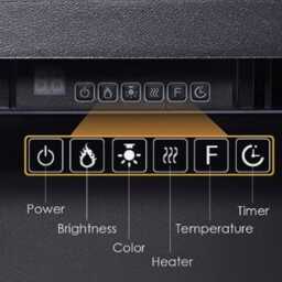 Media Wall Package - 2M Floating Unit 40' Electric Fire - thumbnail 4