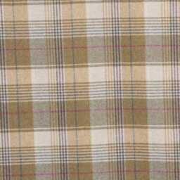 Abraham Moon, Huntingtower, Wheat, 100% Wool Plaid, Checked Tartan Cushion Cover - thumbnail 2