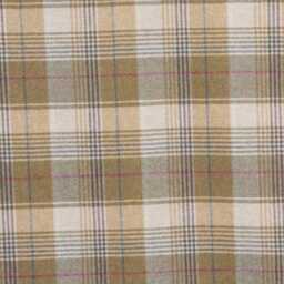 Abraham Moon, Huntingtower, Wheat, 100% Wool Plaid, Checked Tartan Cushion Cover - thumbnail 2