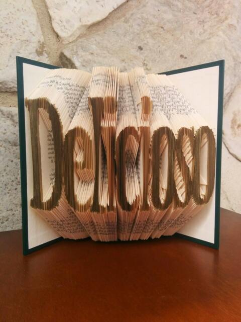 Delicioso - Folded Book Art Fully Customizable, Spanish, Cook, Kitchen - image 1