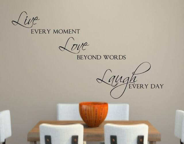Live Love Laugh Vinyl Wall Decal Decor Lettering Words For The Wall Quotes - image 1