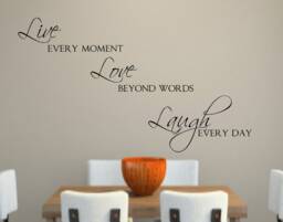 Live Love Laugh Vinyl Wall Decal Decor Lettering Words For The Wall Quotes - thumbnail 1