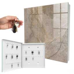 Natural Structure Key Cabinet For Home, Gray Industrial Box, Abstract Textures, Lovers Of Patterns - thumbnail 2