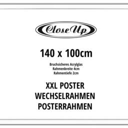 Xxl Poster Frame 100 X 140 cm White Picture Giant Poster, Premium Mdf - thumbnail 2