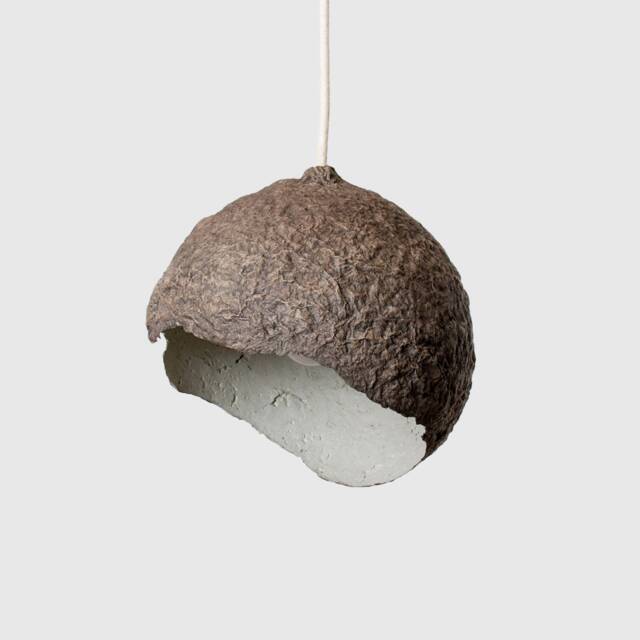 Small Lamp Shade For Nursery, Baby Night Light From Paper Mache Globe Nano - image 1