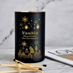 Personalised Scented Candle Orange Blossom Jasmine Amber Candles Coconut Wax For Birthday Christmas Anniversary Present Gift Her - thumbnail 2