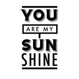 You Are My Sunshine Wall Decal - Nursery Decor, Kids Room - thumbnail 3
