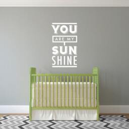You Are My Sunshine Wall Decal - Nursery Decor, Kids Room - thumbnail 2