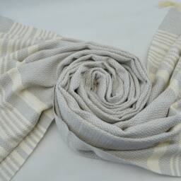 "Light Gray Towel, Hammam Towel, Soft Towel, Turkish Towel, 40""x70" - thumbnail 4