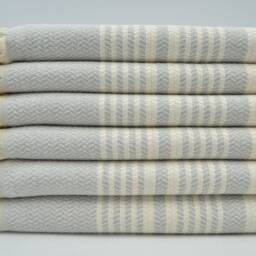"Light Gray Towel, Hammam Towel, Soft Towel, Turkish Towel, 40""x70" - thumbnail 3