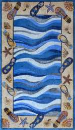 Beach Flip Flops Marble Mosaic - thumbnail 1