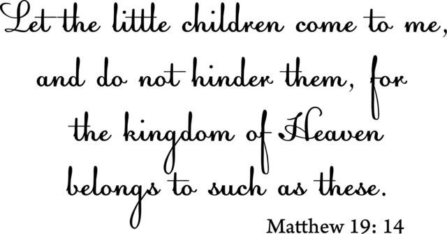 Bible Quote Matthew 19 14 Printable Wall Art