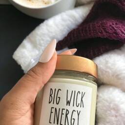 Big Wick Energy Vanilla Soy Candle - 6Oz Jar - thumbnail 4