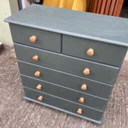 Pine Chest Of Drawers/ 6 Bedroom Storage/ Everett Green - thumbnail 4