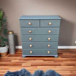 Pine Chest Of Drawers/ 6 Bedroom Storage/ Everett Green - thumbnail 3
