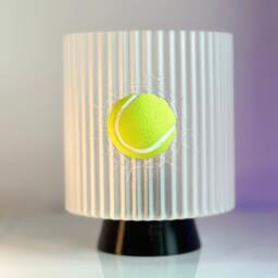 3D Printed Tennis Ball Night Light - Sports Desk Lamp - thumbnail 3