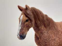 Horse Sculpture Custom Needle Felted Horse Original Felt Art