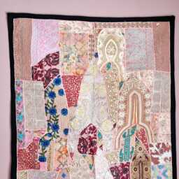 Large Patchwork Wall Hanging 100x150cm. Vintage Home Deco - thumbnail 3
