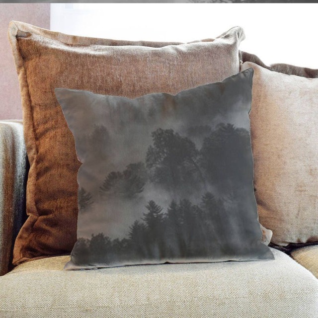 Forest Photography - Decorative Pillow Throw Cushion Fabric , Case Cover Or With Filling