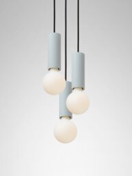 Colored Concrete Minimalist Pendant Light Ila Trio