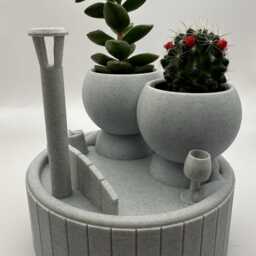 "Hot Tub Gift Succulent Planter ""Wee Jimmy in The Tub" - thumbnail 3