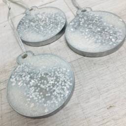 Coloured Bauble With Gold Or Silver Stars, Personalised Decor, Grandma Gifts, Gift For Nanny, Christmas Him, Her - thumbnail 2