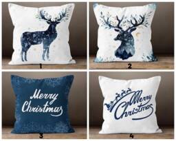 stag Pillows Cover/xmas Deers Cushions Cover/Merry Christmas New Year Pillow Case/Merry Farmhouse Decor/Christmas Gift Ideas - thumbnail 1