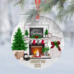Christmas Personalised Kids Ornament Gift Present Keepsake Novelty Bauble Tree Xmas Couple Boyfriend Girlfriend Family - thumbnail 2