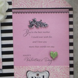 Mom Valentine's Day Gift, No 1 Mom, Pink Shadow Box, Valentine Card Framed, Gift For Wall Decor - thumbnail 3