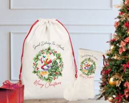 Personalised Donald Duck Christmas Sack/stocking, Santa Sack, Eve, Eve Box, First Gift, Mickey & Friends