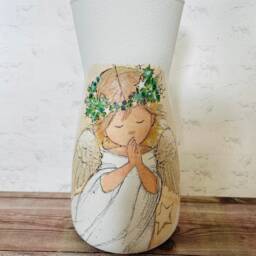 Christmas Angel Flower Vase, Themed Centre Piece, Gifts, Remembrance Table Decorations - thumbnail 3