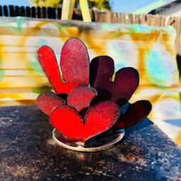 steel Heart Sculptures - One Small Size Heart - thumbnail 4
