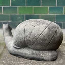 Cute Snail Statue Concrete Figurine Outdoor Sculpture Cement Animal Handmade Ornament Snail Lover Gift Yard Art - thumbnail 3