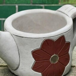 Concrete Watering Can Flower Pot Stone Garden Plant Ornament Cement Planter Handmade Decor Flowers Lover Gift - thumbnail 2